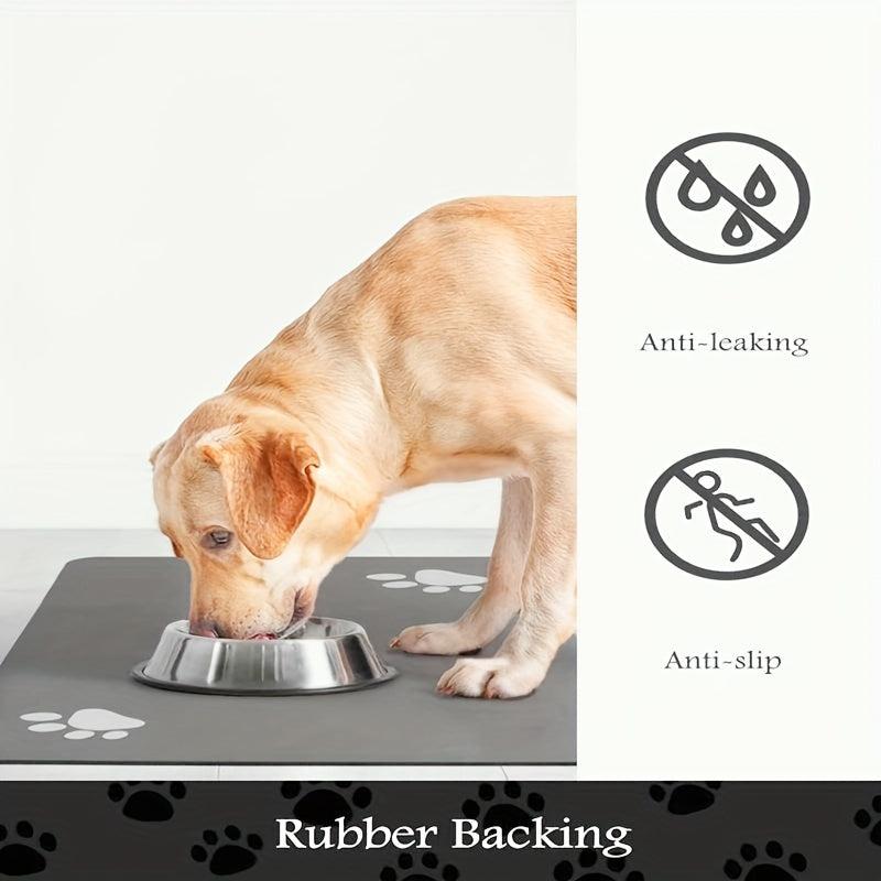 Pet Feeding Mat for Cats Dogs High Absorbent Quick Dry Dog Food Mat