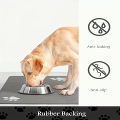 Pet Feeding Mat for Cats Dogs High Absorbent Quick Dry Dog Food Mat