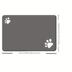 Pet Feeding Mat for Cats Dogs High Absorbent Quick Dry Dog Food Mat