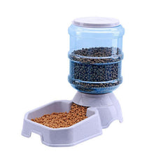 Automatic Pet Food Feeder and Water Dispenser Combo