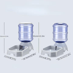 Automatic Pet Food Feeder and Water Dispenser Combo