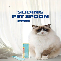 Cartoon Cat Strip Squeeze Spoon - Pet Supplies for Lickable Treats
