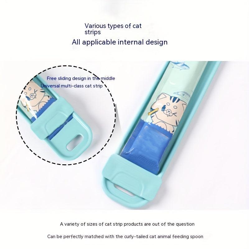 Cat Strip Squeeze Spoon Feeder For Wet Treats
