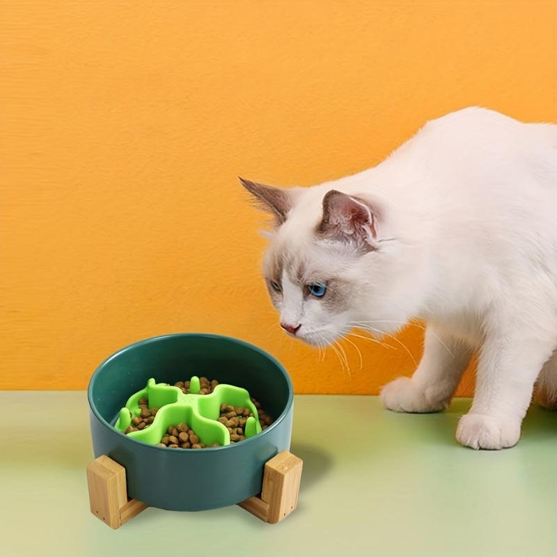 Slow Feeder Cat Bowl Insert Soft Silicone with Suction Cups