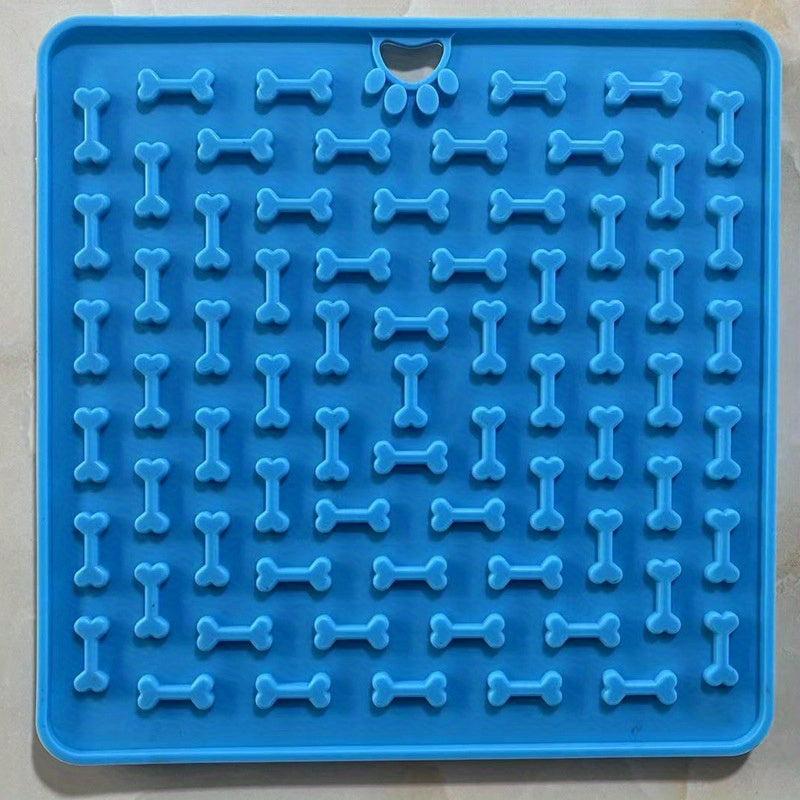 Slow Feeding Silicone Pet Placemat, Suction Cup, Healthy Eating Habits