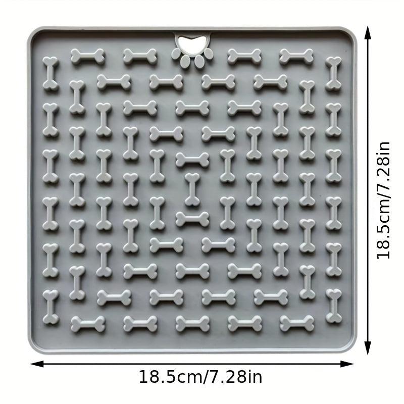 Slow Feeding Silicone Pet Placemat, Suction Cup, Healthy Eating Habits