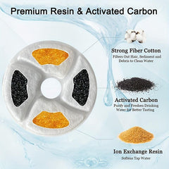 8 Pcs Cat Water Fountain Filter Replacement Carbon Filters