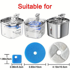 8 Pcs Cat Water Fountain Filter Replacement Carbon Filters