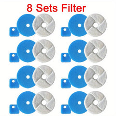 8 Pcs Cat Water Fountain Filter Replacement Carbon Filters