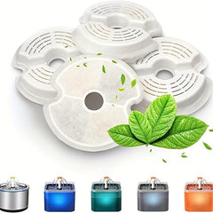 4 Pack Cat Water Fountain Filters Replacement for Automatic Dispenser
