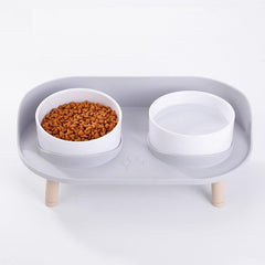 Elevated Pet Table Cat Dog Bowl Non Slip Feeder Neck Protection