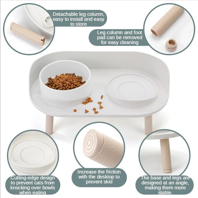 Elevated Pet Table Cat Dog Bowl Non Slip Feeder Neck Protection