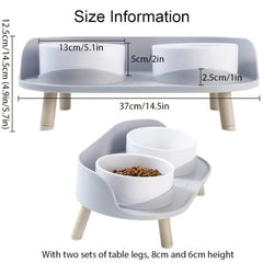 Elevated Pet Table Cat Dog Bowl Non Slip Feeder Neck Protection