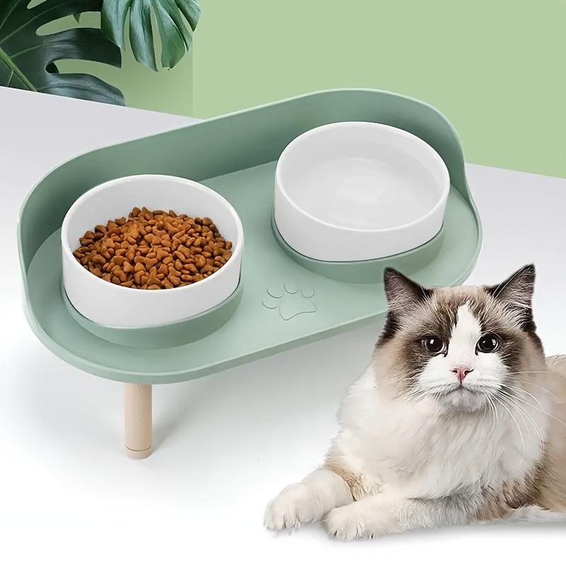 Elevated Pet Table Cat Dog Bowl Non Slip Feeder Neck Protection
