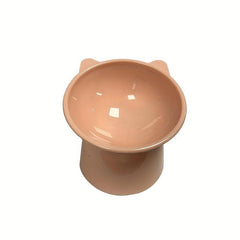 Elevated Cat Bowl Raised Tilted Cat Feeder Bowl Neck Protection Plastic