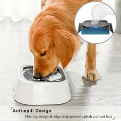 Pet Water Floating Bowl No Spill Cat Water Dispenser