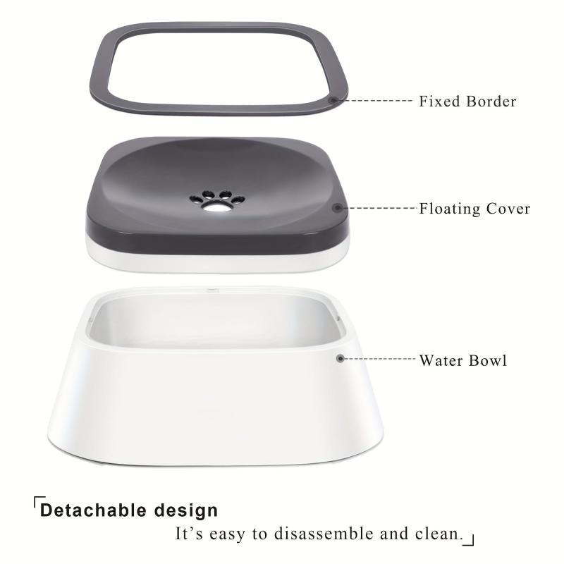 Pet Water Floating Bowl No Spill Cat Water Dispenser