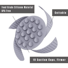 Silicone Slow Feeder Dog Bowl Insert with Suction Cups - Cuttable Design