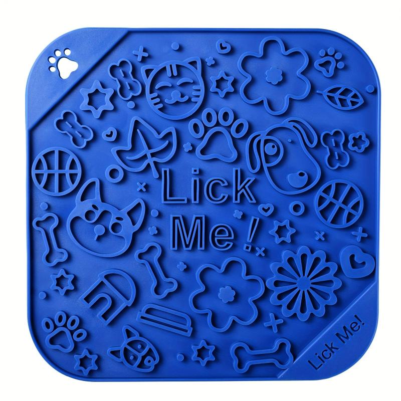 2 Packs Silicone Dog Licking Pads Slow Feeder Dog Mat