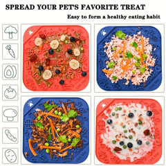 2 Packs Silicone Dog Licking Pads Slow Feeder Dog Mat