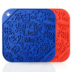 2 Packs Silicone Dog Licking Pads Slow Feeder Dog Mat