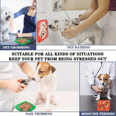 2 Packs Silicone Dog Licking Pads Slow Feeder Dog Mat