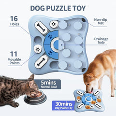 Interactive Dog Treat Puzzle Toy for Mind-Stimulating Fun