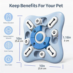 Interactive Dog Treat Puzzle Toy for Mind-Stimulating Fun