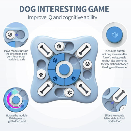 Interactive Dog Treat Puzzle Toy for Mind-Stimulating Fun
