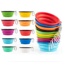 Collapsible Dog Travel Bowl 1000ml Portable Silicone Dog Food Bowl Water Bowl