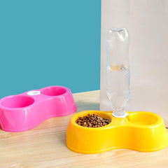 2pcs Pet Bowls Set Automatic Dual-use Water Replenishment for Cats and Dogs