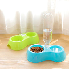 2pcs Pet Bowls Set Automatic Dual-use Water Replenishment for Cats and Dogs