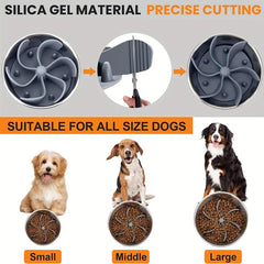 Slow Food Bowl Insert with Suction Cups for Dogs