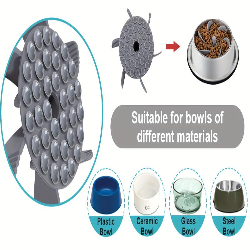 Slow Food Bowl Insert with Suction Cups for Dogs