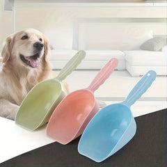 Plastic Pet Feeding Shovel Spoon Dispenser for Dogs and Cats