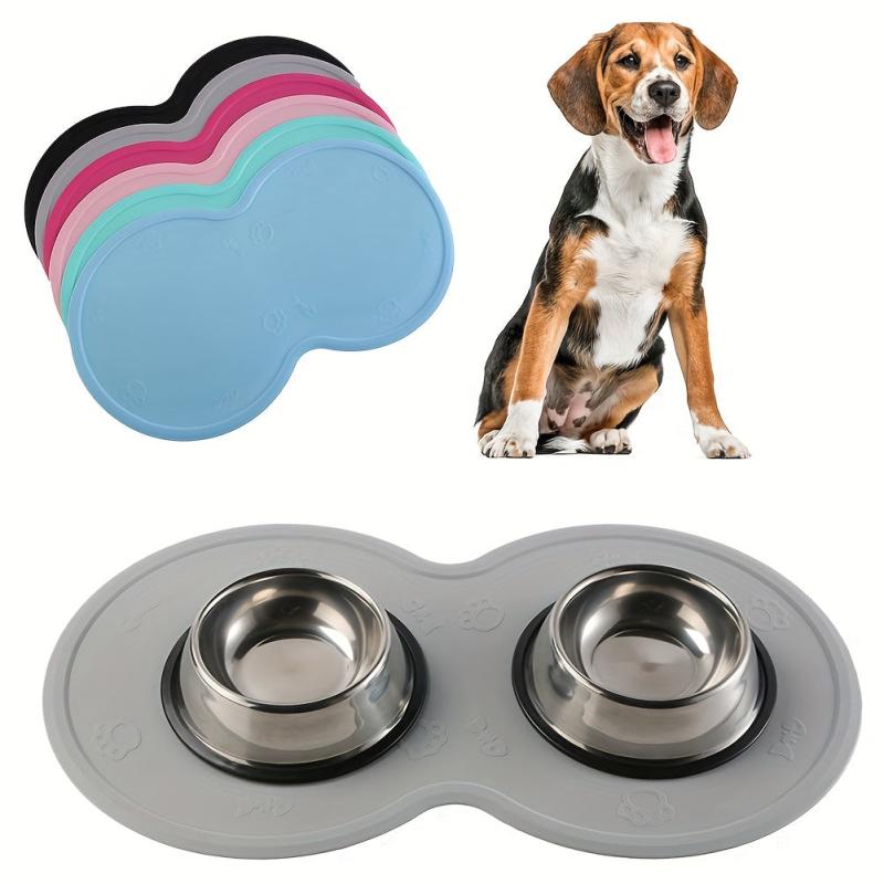 Non Slip Silicone Pet Feeding Mat Waterproof Dog Cat Food Bowl Tray
