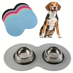 Non Slip Silicone Pet Feeding Mat Waterproof Dog Cat Food Bowl Tray
