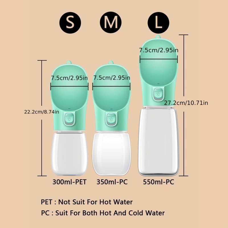 Portable Dog Water Bottle Leakproof Drinking Cup