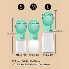 Portable Dog Water Bottle Leakproof Drinking Cup