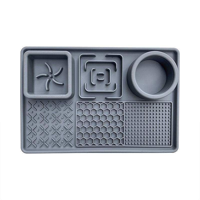 Silicone Pet Slow Feeding Mat with Suction Cups for Dog Anxiety Relief