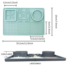 Silicone Pet Slow Feeding Mat with Suction Cups for Dog Anxiety Relief