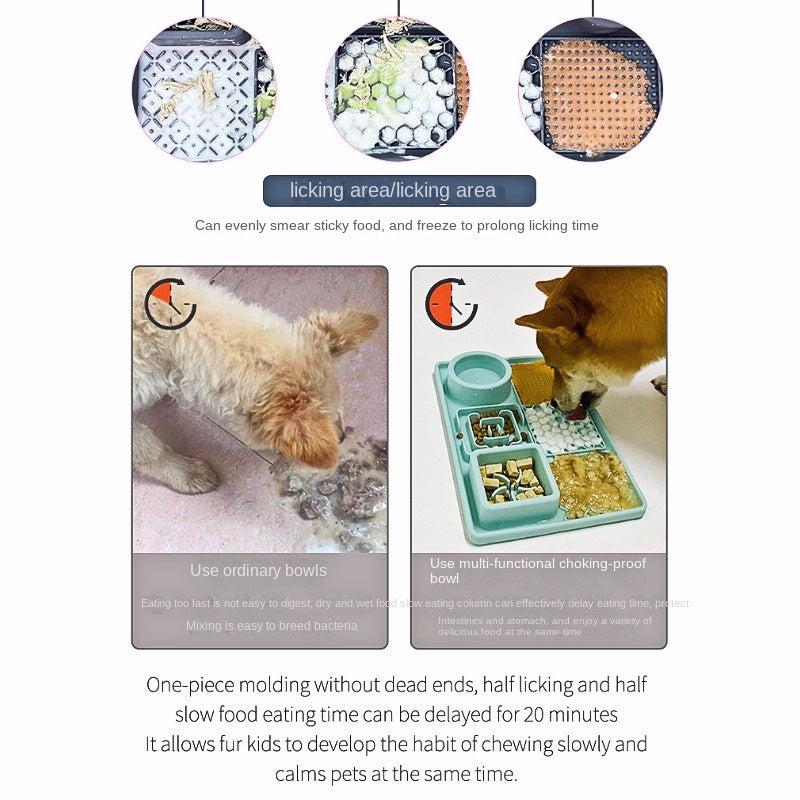 Silicone Pet Slow Feeding Mat with Suction Cups for Dog Anxiety Relief