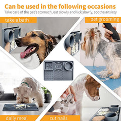 Silicone Pet Slow Feeding Mat with Suction Cups for Dog Anxiety Relief