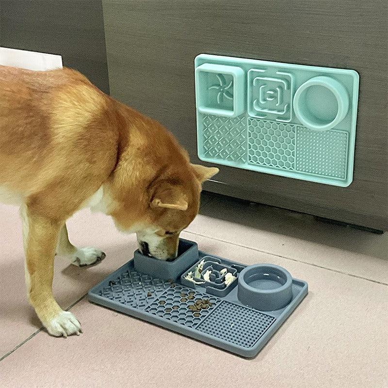 Silicone Pet Slow Feeding Mat with Suction Cups for Dog Anxiety Relief