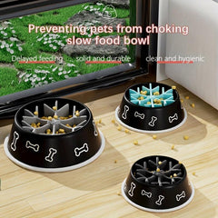 Soft Silicone Slow Feeder Dog Bowl Insert with Suction Cups