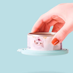 Silicone Pet Food Can Cover with Spoon for Dog Cat Storage