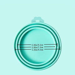 Silicone Pet Food Can Cover with Spoon for Dog Cat Storage