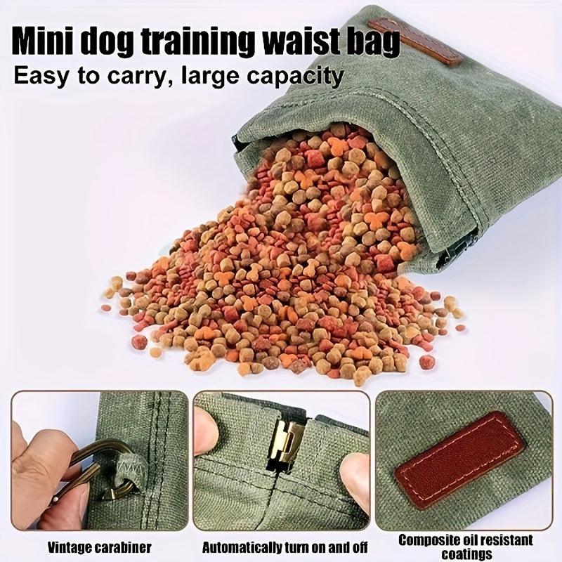 Dog Treat Pouch Portable Waterproof Dust Proof Puppy Dog Training Treat Bag