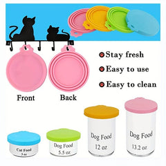 2 pcs Silicone Can Set and Spoon for Fresh Pet Food