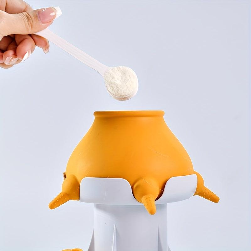Pet Silicone Feeding Bottle with Stand & 5 Pacifiers